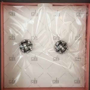 Cabi New Black and Silver Stud Earrings #2012